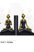 Decorative Bookends Unique Heavy Duty Bookend Holder Decor Non Skid Resin Book Ends Book Stopper for Shelves Study Office