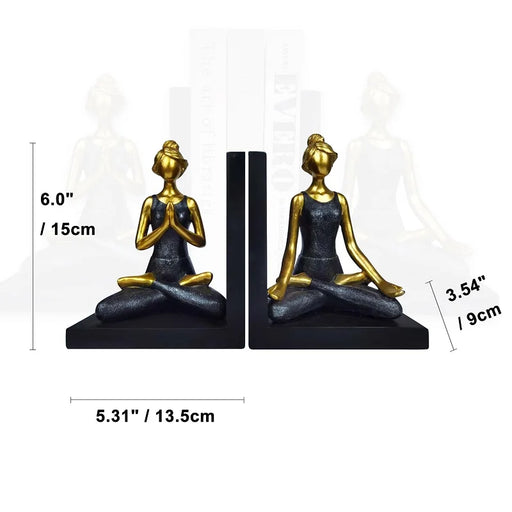 Decorative Bookends Unique Heavy Duty Bookend Holder Decor Non Skid Resin Book Ends Book Stopper for Shelves Study Office