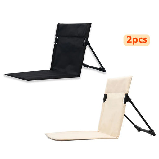 Foldable Camping Chair Outdoor Garden Park Single Lazy Chair Backrest Cushion Picnic Camping Folding Back Chair Beach Chairs