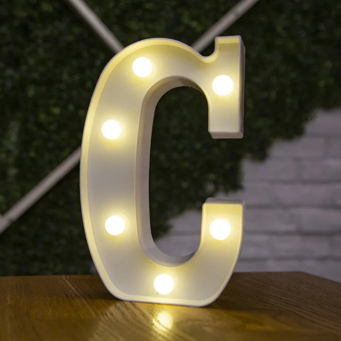 Alphabet Letter LED Lights Luminous Number Lamp Decor Battery Night Light for home Wedding Birthday Christmas party Decoration