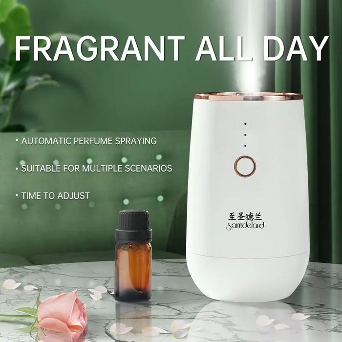 Essential Oil Aroma Diffuser USB Rechargeable Car Air Freshener Lights Perfume Nebulizer Humidifiers
