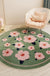 Nordic Carton Round Rug Carpets for Home Living Room Bedroom Kids Room Blanket Plush Floor Mat Decoration Salon Pile Area Rug