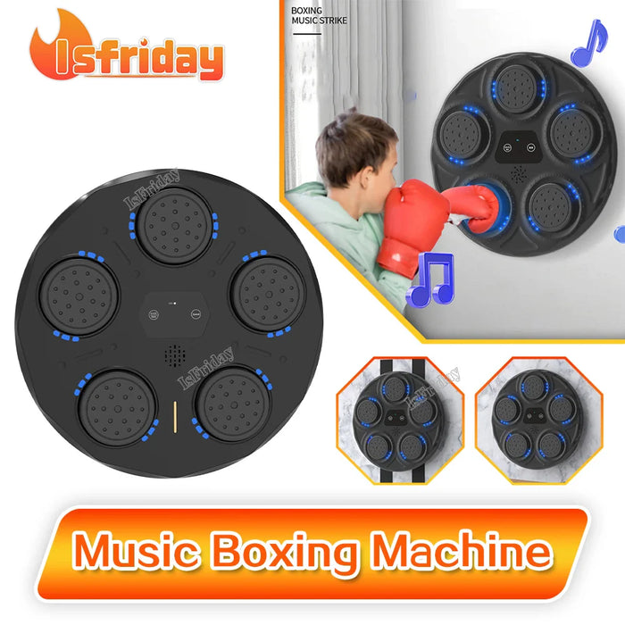 Children's Smart Music Boxing Machine Fitness Trainer Electronic Wall Target Wall Hanging Sanda Sandbag Kid Daily Training