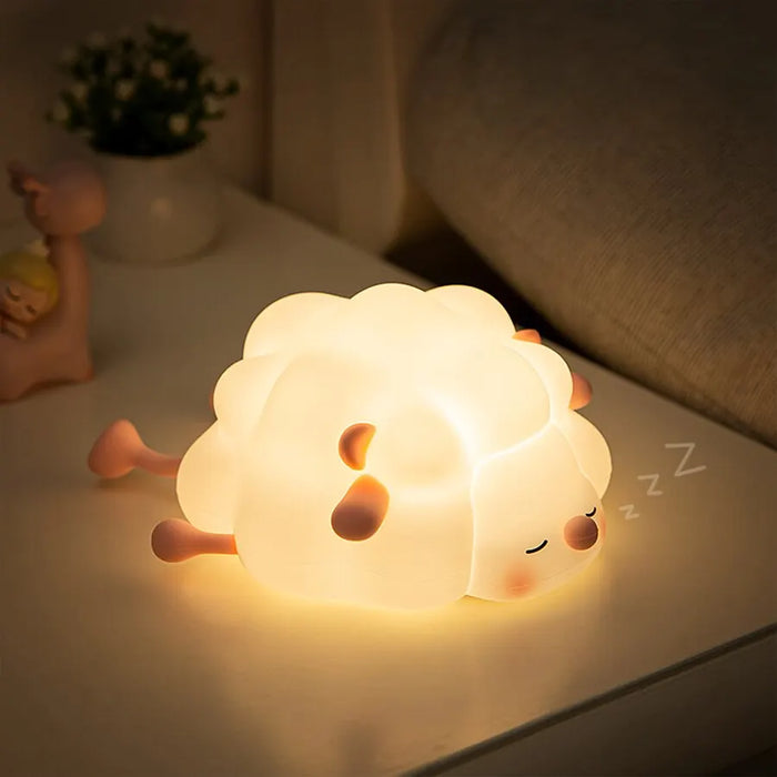 Cute LED Night Light Touch Sensor Cartoon Kid's Nightlights Silicone Child Holiday Christmas Gift Bedside Lamp Bedroom Decor