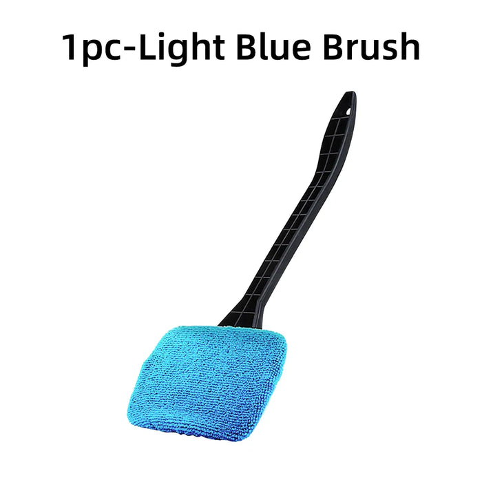 Car Window Cleaner Brush Kit Windshield Cleaning Wash Tool Inside Interior Auto Glass Wiper with Long Handle Car Accessories