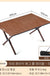 Camping Beach Folding Tables and Chairs Wooden Grain Carbon Steel Wild Table Portable Tourism Plate Table