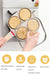 4-hole Omelet Pan with Lid Egg Burger Cooking Pan Home Breakfast Cookware Universal Gas & Induction Cooker Non-stick Frying Pan