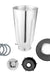 5 Cup Stainless Steel Blender Jar and Lid Replacement Repair Kit Complete 6 Pieces Set Fits Oster Blenders and Kitchen Centers