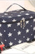 Cute Travel Portable Waterproof Large Capacity Makeup Storage Bag Geometric Pattern Polyester Material Unisex Urban Simple Style