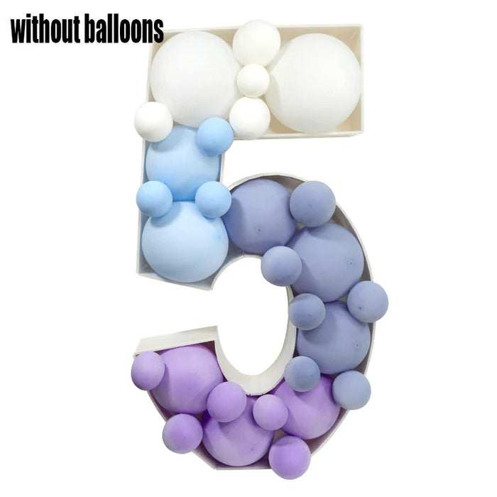 93 Giant Birthday Figure 0-9 Balloon Filling Box 18th Birthday Decor Number 30 40 50 Balloon Frame Anniversary Decoration