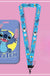 Disney Anime Credential Badge Holder Kawaii Stitch Card Holders Student Campus Lanyard Cards Holder Neck Straps for Kids Gift