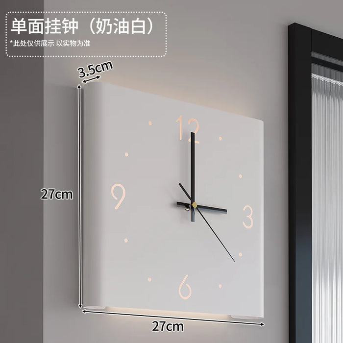 Double Corner Wall Clock Home Decoration Living Room Creative Simple Modern Wall Clock Fashion Sun Corner Wall Clock