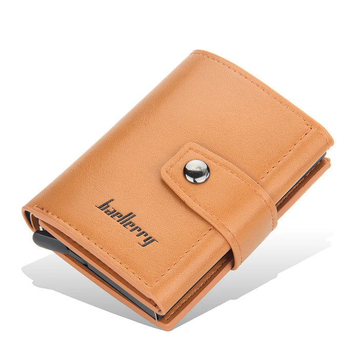 2023 Rfid Men Card Wallets Hasp Small Card Wallets PU Leather Slim Mini Men's Wallet High Qaulity Short Male Purses