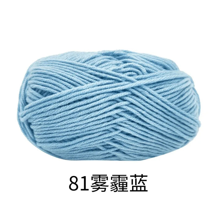 50g/Set 4ply Milk Cotton Knitting Wool Yarn Needlework Dyed Lanas For Crochet Craft Sweater Hat Dolls At Low Price