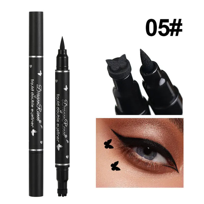 Liquid Eyeliner Stamp Marker Pen Waterproof Long Lasting Double-ended Cosmetic Makeup Eye Liner