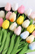 29cm Tulip Artificial Flowers Bouquet 10/5Pcs PE Foam Fake Flower for Wedding Ceremony Decoration Home Room Garden Bouquet Decor