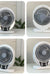 Electric Fan Solar Energy AC/DC 8in Rechargeable Table fan Outdoor with LED USB Ports Home Office Cooling Air Fan Household Desk