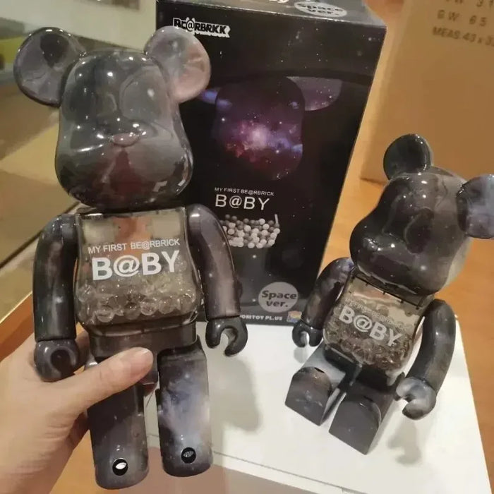 400% Bearbrick Figure Violent Bear Statues Bearbrick Collection Fashion Bear Figure Desktop Luxury Living Room Decorations Gifts