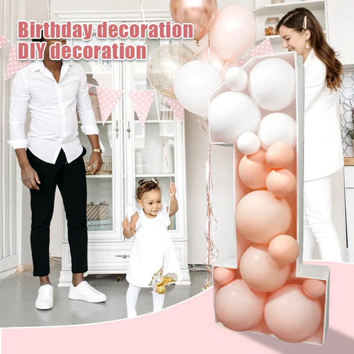 93 Giant Birthday Figure 0-9 Balloon Filling Box 18th Birthday Decor Number 30 40 50 Balloon Frame Anniversary Decoration