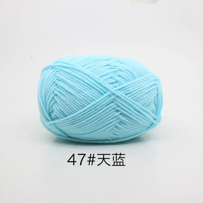 50g/Set 4ply Milk Cotton Knitting Wool Yarn Needlework Dyed Lanas For Crochet Craft Sweater Hat Dolls At Low Price