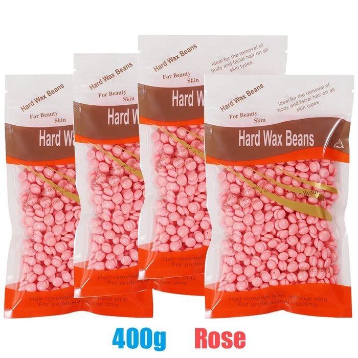 400g/500g Waxing Wax for Hair Removal Hard Wax Beans Depilatory Hot Film Wax Beads for Full Body