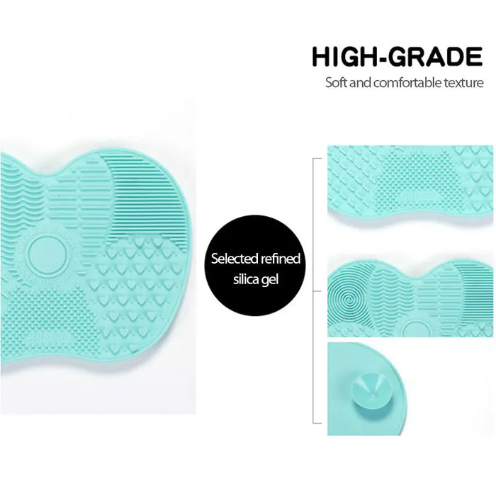 Silicone Brush Cleaner Cosmetic Make Up Washing Brush Gel Cleaning Mat Foundation Makeup Brush Cleaner Pad Scrubbe Board