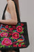 Ethnic Phoenix Embroidered Women's Shoulder Bag Receptor Embroidered Canvas Casual Bag