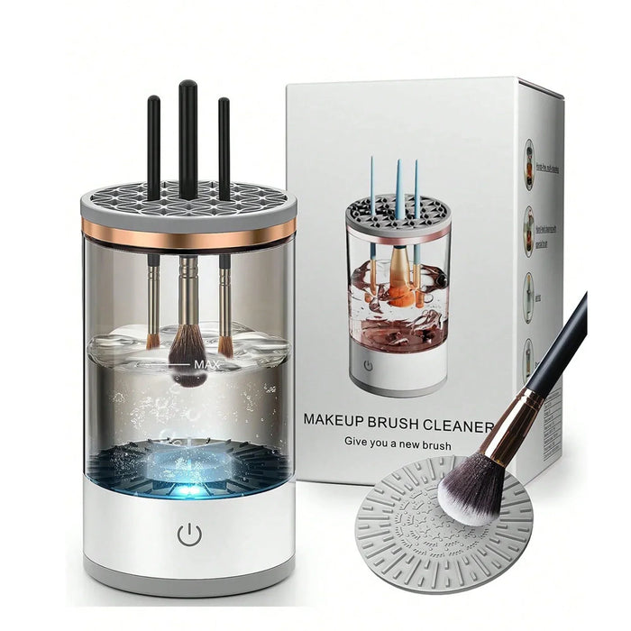 3-in-1 Automatic Makeup Brush Cleaning and Drying Stand - Keep Your Brushes Fresh and Ready to Use!