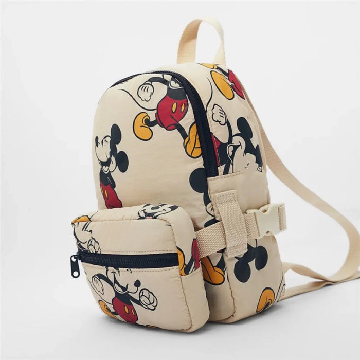 Disney New Fashionable Mickey Mouse Pattern Children's School Bag Cute Mickey Print Lightweight Backpack