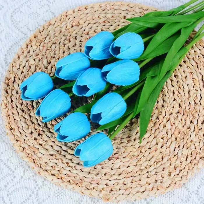 5/10PCS Artificial Tulip Flower Bouquet Real Touch PE Foam Fake Flower for Wedding Decoration Flowers for Home Garden Decoraive