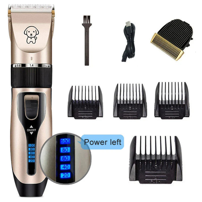 Dog Clipper Dog Hair Clippers Grooming (Pet/Cat/Dog/Rabbit) Haircut Trimmer Shaver Set Pets Cordless Rechargeable Professional