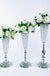 2Pcs/lot Metal Flower Vase, Crystal Flower Arrangement Stand for Wedding Centerpieces for Table,Restaurant Hotel Decorations