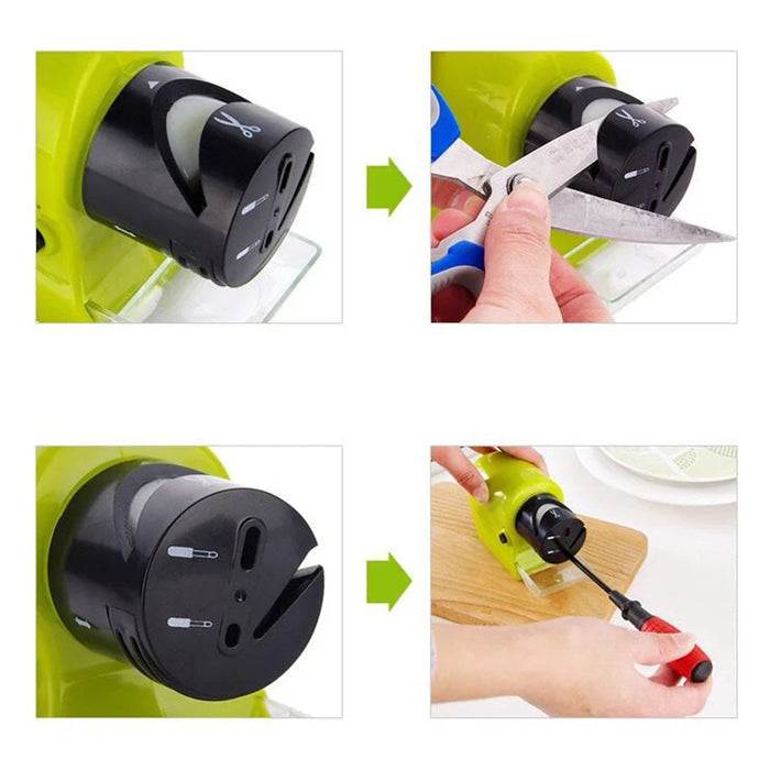 F2 Multi-Function Electric Fast Knife Sharpener Home Cutlery Sharpener Suction Cup Scissors Sharpening Tool Kitchen Gadgets