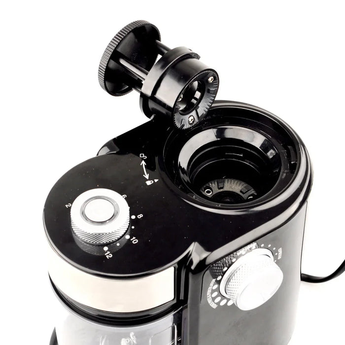 220V Espresso Electric Burr Coffee Grinder Home Kitchen Adjustable Coffee Bean Grinding Machine For Drip And Percolator Coffee