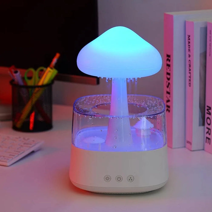 450ML Mushroom Rain Cloud Air Humidifier Colorful Night Light Moisturize Skin Relieve Fatigues for Friends Family Gifts