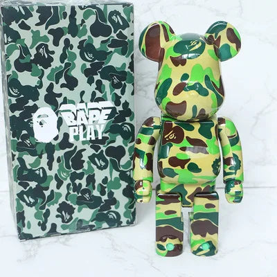 28cm 400% Bearbrick Figure Fashion Violent Bear Statue Desktop Decoration Bearbrick Figurine Luxury Living Room Decoration Decor