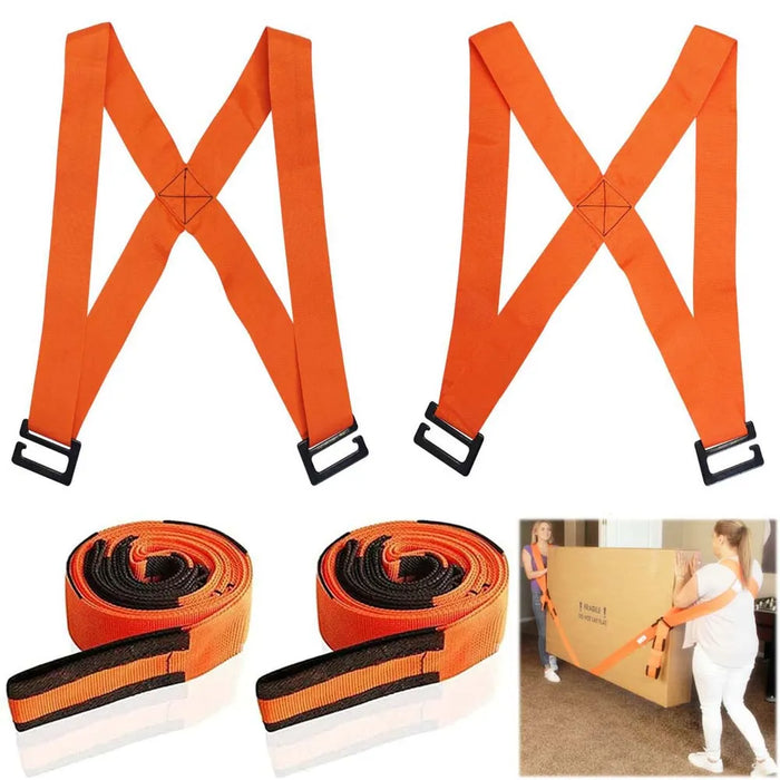 Adjustable Labor-saving Furniture Moving Shoulder Back Straps Ropes Forklift Lifting Moving Strap Transport Move Convenient Tool