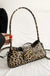 French Style Underarm Bag For Women Brown Black Leopard Handbag Clutch Bag Female Vintage PU Leather Crossbody Bags Versatile