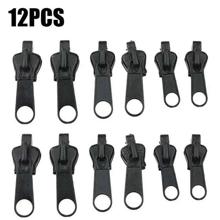 24/12/6Pcs New Instant Zipper Universal Instant Fix Zipper Repair Kit Replacement Zip Slider Teeth Rescue New Design for DIY Sew