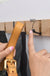 Foldable Bamboo Wall-mounted Clothes Hooks Door Hangers Household Coat Towel Hook Shelf Bathroom Hanging Rack