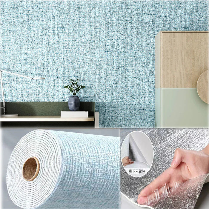 3D Wall Sticker Wallpaper Self-Adhesive Waterproof Wall Covering Panel for Living Room Bedroom Bathroom Home Decoration