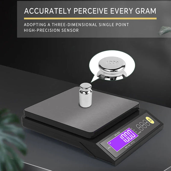 5kg/10kg Rechargeable Electronic Kitchen Scale Stainless Steel Waterproof Home Use Digital Weighing Scale Baking Measuring Tools