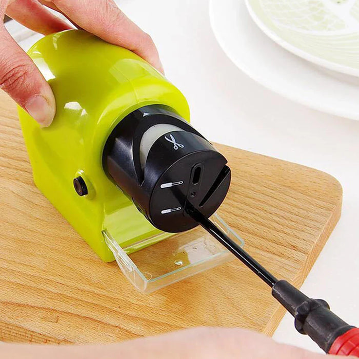 F2 Multi-Function Electric Fast Knife Sharpener Home Cutlery Sharpener Suction Cup Scissors Sharpening Tool Kitchen Gadgets