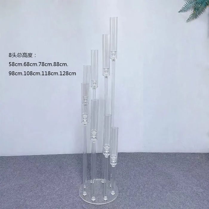 2pcs 5pcs 10pcs Wedding Decoration Centerpiece Candelabra Clear Candle Holder Acrylic Candlesticks for Weddings Event Party