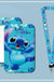 Disney Anime Credential Badge Holder Kawaii Stitch Card Holders Student Campus Lanyard Cards Holder Neck Straps for Kids Gift