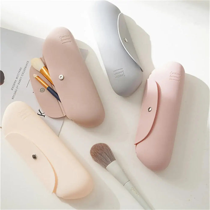 Cosmetic Bag Makeup Brush Storage Bag Portable Travel Wash Toiletries Organizer Silicone Waterproof Dirt-resistant 2023 New