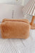 Fur Makeup Bags for Women Soft Travel Cosmetic Bag Organizer Case Young Lady Girls Make Up Case Necessaries 1 Pc Solid Handbags