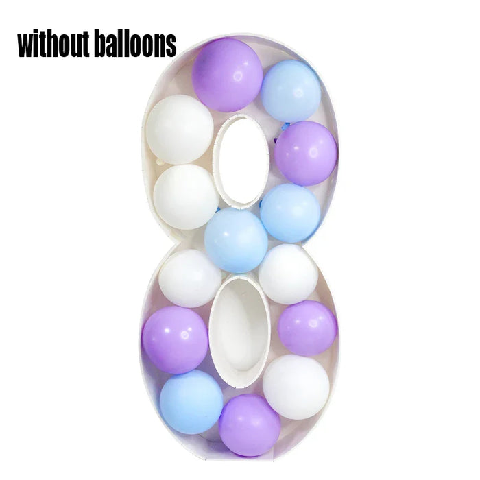 93 Giant Birthday Figure 0-9 Balloon Filling Box 18th Birthday Decor Number 30 40 50 Balloon Frame Anniversary Decoration