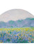 Semicircular Monet Style yellow fields of flowers Diatomaceous Earth Bath Mat