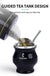 6 in 1 Yerba Mate Tea Cup Set, Include Modern Mate Gourd, Yerbero, Bombilla(straw), Cleaning Brush, Tea Filter and Shaver Kit